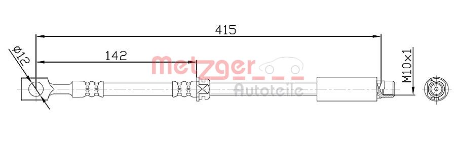 METZGER Gumifékcső 4113679_METZ